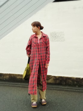 「studio CLIP（スタディオクリップ）のアイテム（イヤリング）」を使った、bikkoさん（レディース・158cm）の秋コーディネート