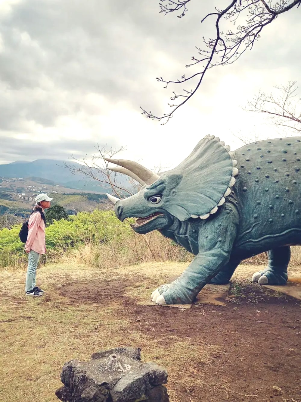 ピンク系のシャツ/ブラウス、ホワイト系のシャツ/ブラウス、ブラック系のスニーカーを着用したレディースの春コーディネートの2枚目の写真