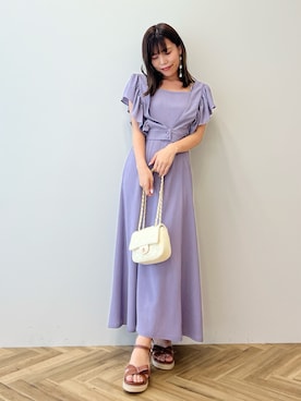 「アイテム（ワンピース/ドレス）」を使った、mai shi（STRIPE CLUB 本部）さん（レディース・158cm・30代）の春コーディネート