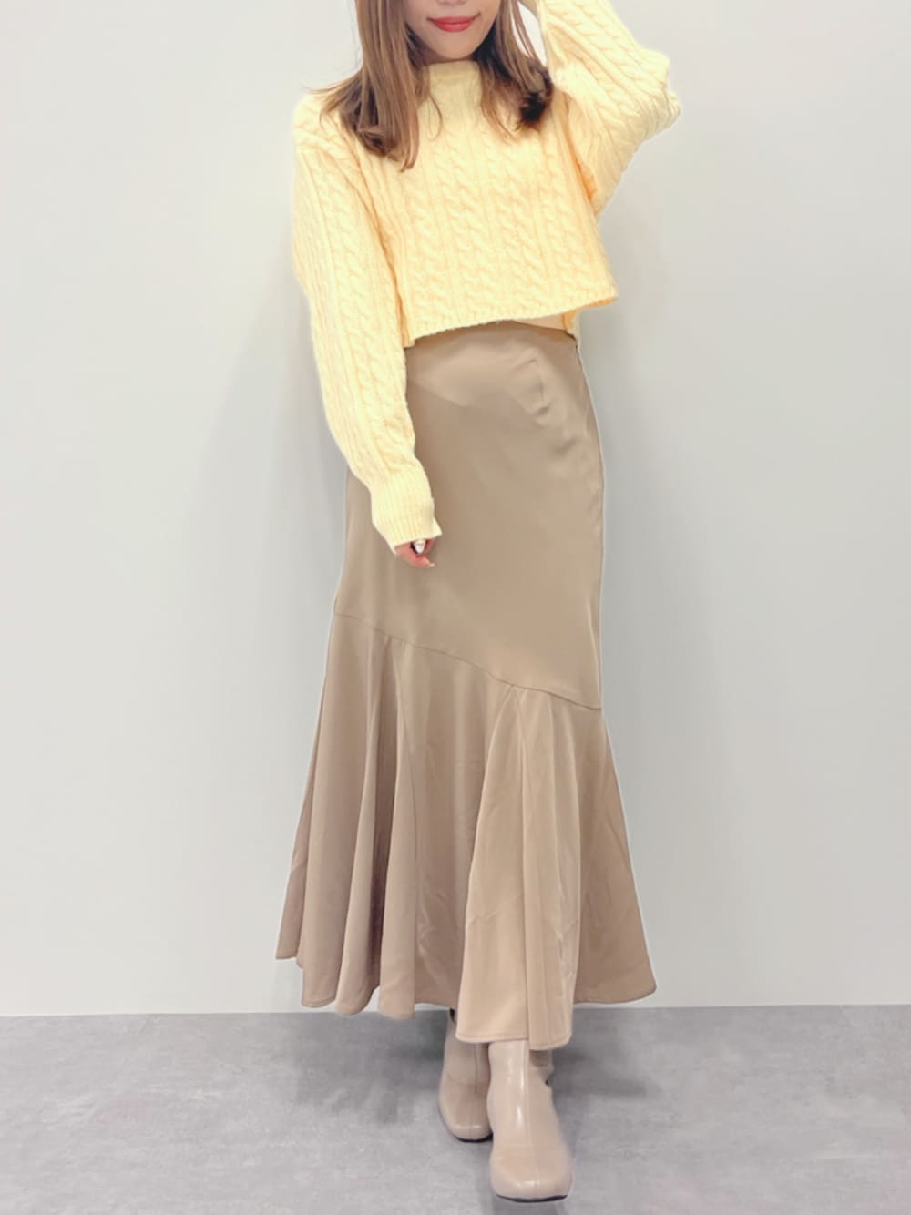 楽天市場】ロングスカート ニット フレアスカート レディース