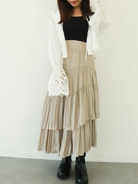 mai shi（STRIPE CLUB 本部）さん（レディース・158cm）の秋コーディネート