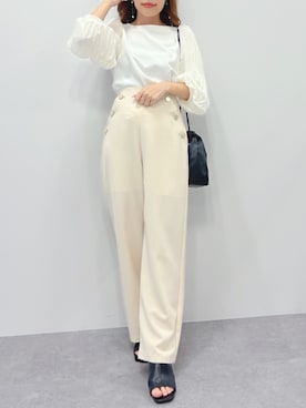 「ORiental TRaffic（オリエンタルトラフィック）のORientalTRafficストレッチミュールサンダル（サンダル）」を使った、mai shi（STRIPE CLUB 本部）さん（レディース・158cm）の春コーディネート