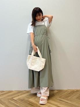 「アイテム（ワンピース/ドレス）」を使った、mai shi（STRIPE CLUB 本部）さん（レディース・158cm・30代）の春コーディネート