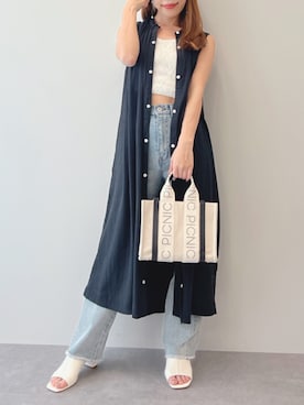 mai shi（STRIPE CLUB 本部）さん（レディース・158cm）の春コーディネート