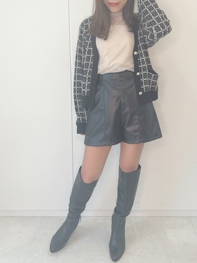 mai shi（STRIPE CLUB 本部）さん（レディース・158cm）の秋コーディネート