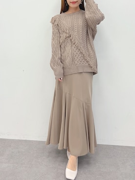 「カフェ巡り」｜mai shi（STRIPE CLUB 本部）さん（レディース・158cm）の秋コーディネート