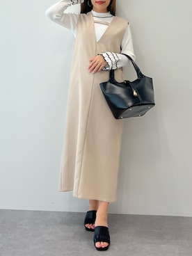 mai shi（STRIPE CLUB 本部）さん（レディース・158cm）の冬コーディネート