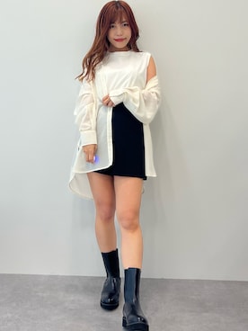 mai shi（STRIPE CLUB 本部）さん（レディース・158cm）の夏コーディネート