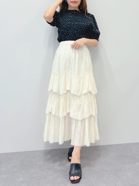 「夏のワントーンコーデ」｜mai shi（STRIPE CLUB 本部）さん（レディース・158cm）の春コーディネート