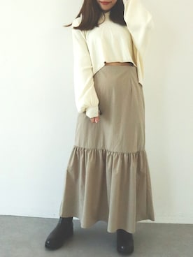 mai shi（STRIPE CLUB 本部）さん（レディース・158cm）の秋コーディネート