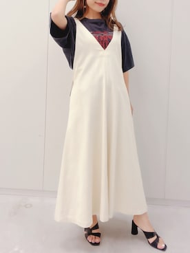 mai shi（STRIPE CLUB 本部）さん（レディース・158cm）の夏コーディネート