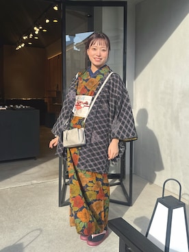 「アイテム（水着/着物・浴衣）」を使った、ちゅなさん（レディース・146cm）の秋コーディネート