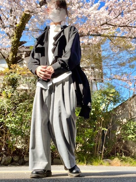 「Utusiyo（ウツシヨ）のアイテム（バッグ）」を使った、daichiさん（メンズ・171cm）の春コーディネート