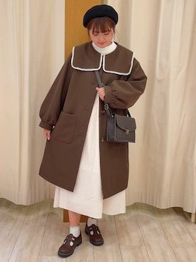 「秋色コーデ」｜「アイテム（ジャケット/アウター）」を使った、🦦かわぐち みり🦦さん（レディース・156cm）の秋コーディネート