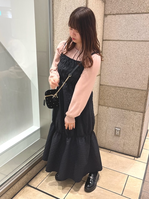 【hoss intropia】シャーリング入りキャミソールワンピース 93696554b_b_04_500.jpg