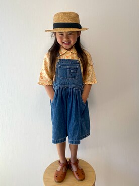 「babyGAP（babyGAP）のアイテム（オールインワン・サロペット）」を使った、Rin _Nagiさん（キッズ・110cm）の春コーディネート