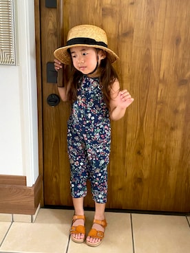 「babyGAP（babyGAP）のアイテム（オールインワン・サロペット）」を使った、Rin _Nagiさん（キッズ・110cm）の春コーディネート