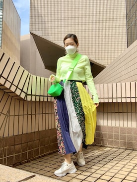 「WEEKDAY（ウィークデイ）のアイテム」を使った、bforboniさん（レディース・158cm）の春コーディネート