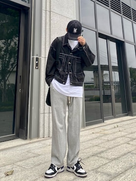 「HOLY IN CODE（ホーリーインコード）のアイテム（ジャケット/アウター）」を使った、xjaszonさん（メンズ・179cm）の春コーディネート
