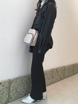 「JUNRED（ジュンレッド）のアイテム（ブルゾン）」を使った、奏ིྀさん（レディース・156cm）の冬コーディネート