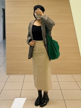 「アイテム（ローファー）」を使った、annaëlleさん（レディース・167cm・10代）の秋コーディネート