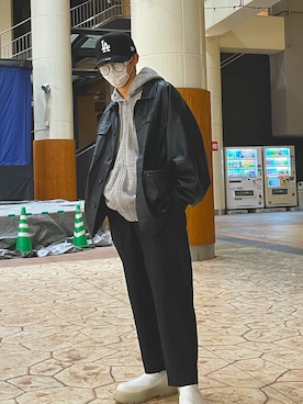 「８(eight)（エイト）のアイテム（ジャケット/アウター）」を使った、ケンシロウさん（メンズ・169cm）の春コーディネート