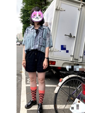 「MEIER.Q（マイヤーキュー）のアイテム（パンツ）」を使った、cleankeepさん（レディース・162cm）の夏コーディネート