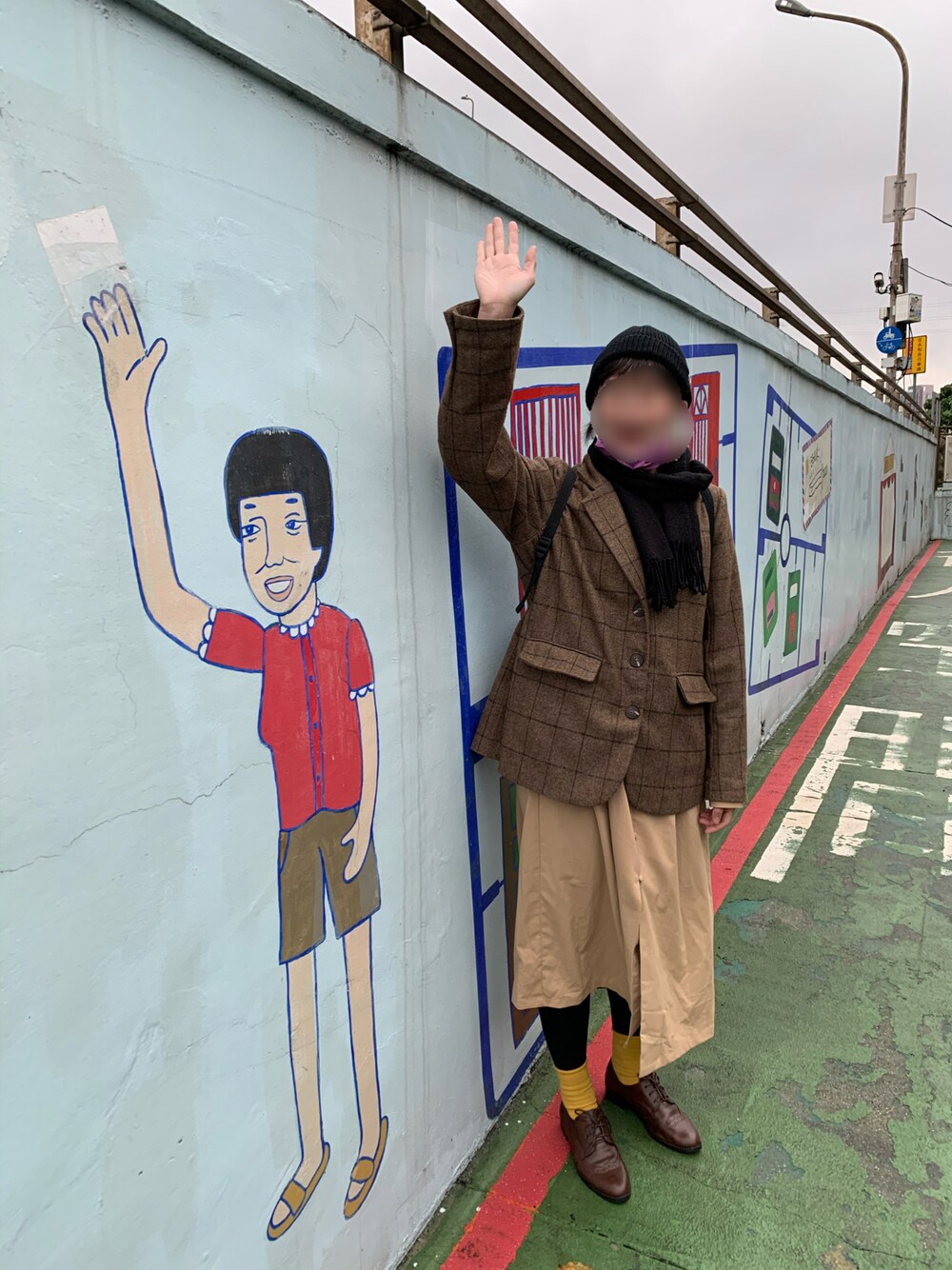 「winter、travel」｜「無印良品のアイテム（バックパック/リュック、ブルー系）」を使った、cleankeepさん（レディース・162cm）の春コーディネートの1枚目の写真