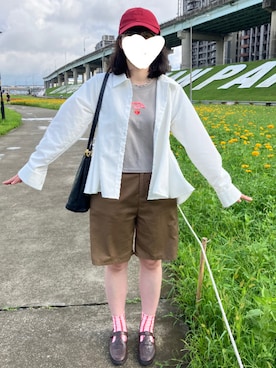 「アイテム（カーゴパンツ）」を使った、cleankeepさん（レディース・162cm）の秋コーディネート