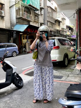 「MEIER.Q（マイヤーキュー）のアイテム（パンツ）」を使った、cleankeepさん（レディース・162cm）の夏コーディネート