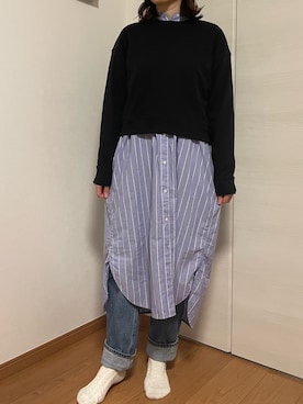 「JOURNAL STANDARD relume（ジャーナルスタンダード　レリューム）のアイテム（シャツワンピース）」を使った、uriさん（レディース・164cm）の春コーディネート