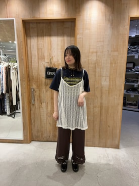 「アイテム（キャミソール）」を使った、39qchanさん（レディース・164cm）の夏コーディネート