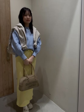 「CIAOPANIC TYPY（チャオパニックティピー）のアイテム（ボストンバッグ）」を使った、39qchanさん（レディース・164cm）の春コーディネート