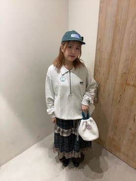 「キャミワンピース」｜「アイテム（帽子）」を使った、39qchanさん（レディース・164cm）の秋コーディネート