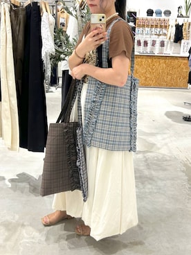 「LEPSIM（レプシィム）のアイテム」を使った、yumiさん（レディース・160cm）の夏コーディネート