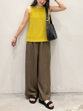 「アイテム（パンツ）」を使った、yumiさん（レディース・160cm・30代）の夏コーディネート