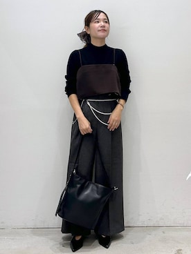 「アイテム（その他トップス）」を使った、yumiさん（レディース・160cm）の秋コーディネート