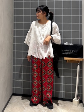 「CIAOPANIC TYPY（チャオパニックティピー）のアイテム」を使った、あゆさん（レディース・158cm）の夏コーディネート