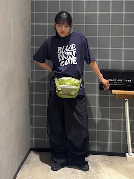 「デザイントップス」｜あゆさん（レディース・158cm）の夏コーディネート