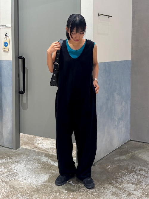 【willow】【新色追加】スラブ裏毛裾ドロストオールインワン