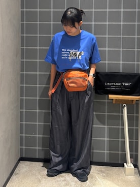 「グラフィックＴ」｜あゆさん（レディース・158cm）の夏コーディネート