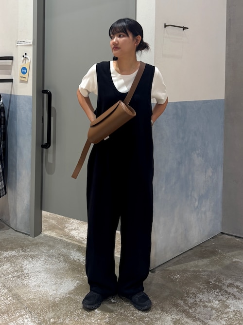 【willow】【新色追加】スラブ裏毛裾ドロストオールインワン
