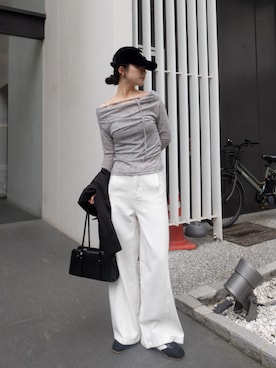 「on:nue（オンニュ）のアイテム」を使った、on:nue / オンニュさん（レディース・162cm）の冬コーディネート