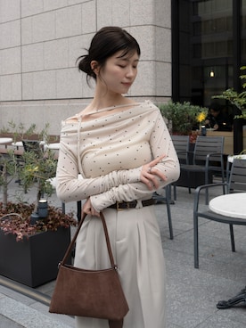 「on:nue（オンニュ）のアイテム」を使った、on:nue / オンニュさん（レディース・162cm）の冬コーディネート