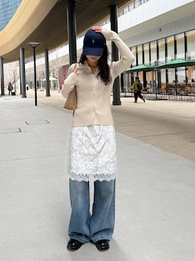 「on:nue（オンニュ）のアイテム」を使った、on:nue / オンニュさん（レディース・162cm）の冬コーディネート