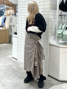 「etsinta（エシンタ）のアイテム」を使った、きょんさん（レディース・161cm）の春コーディネート