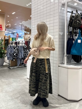 「アイテム（ポロシャツ）」を使った、きょんさん（レディース・161cm）の夏コーディネート