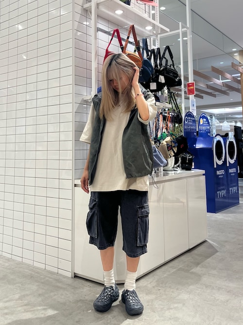 【UNISEX】総柄フードベスト