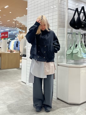 「etsinta（エシンタ）のアイテム（トップス）」を使った、きょんさん（レディース・161cm）の春コーディネート
