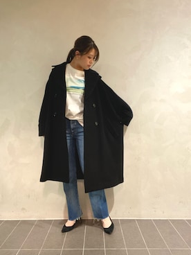 「TICCA（ティッカ）のアイテム（ジャケット/アウター）」を使った、nana.さん（レディース・159cm）の秋コーディネート